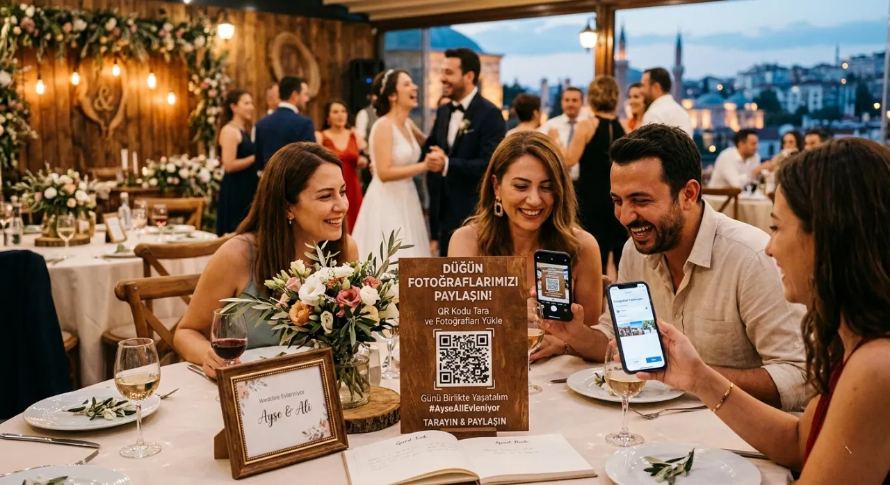 QR Kod ile Düğün Fotoğrafları Toplama ve Paylaşma