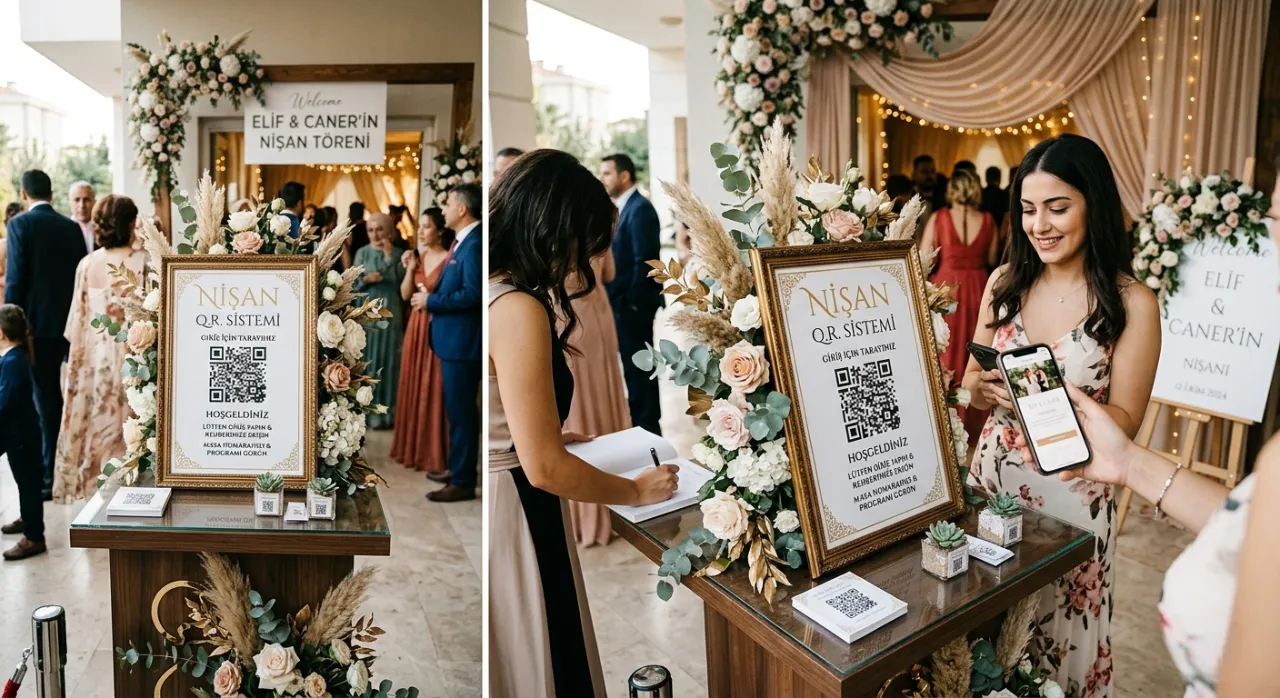 Nişanda kullanılan QR Kod Sistemi 