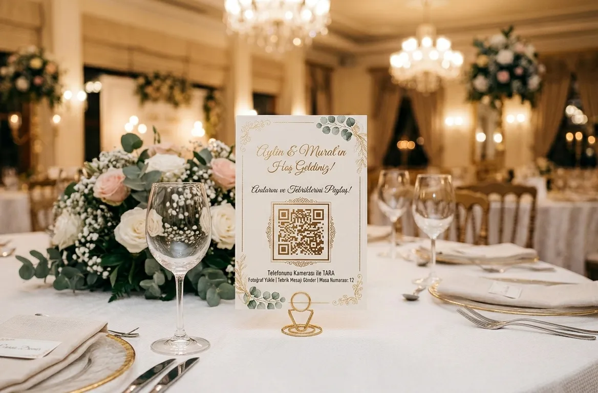 Düğün QR Sistemi ile Tüm Fotoğrafları Tek Yerde Toplayın