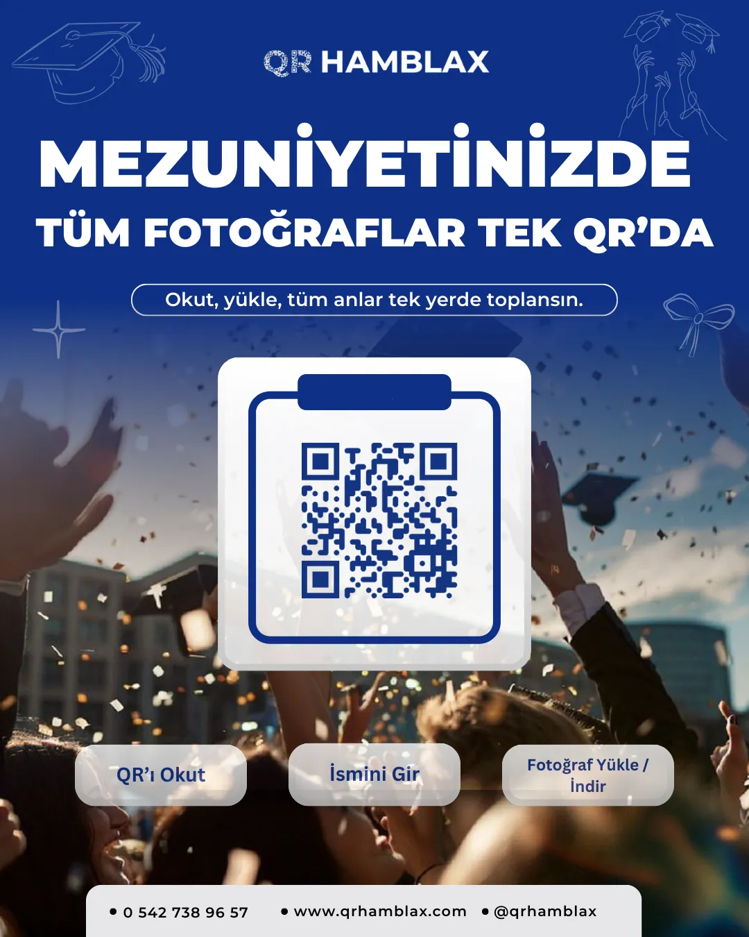 Mezuniyete Özel QR Menü Sistemi ile Tüm Anılar Tek Qr'da